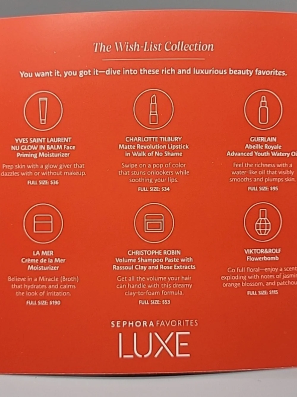 SEPHORA LUXE FAVORITES